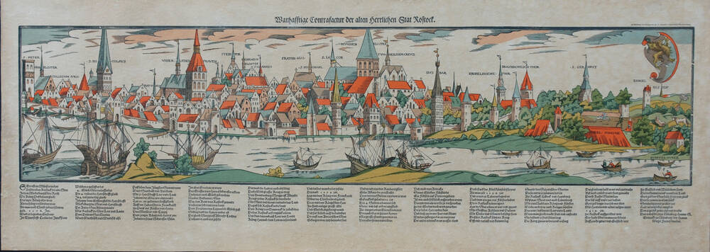 Warhafftige Contrafactur der alten Herrlichen Stat Rostock, um 1560